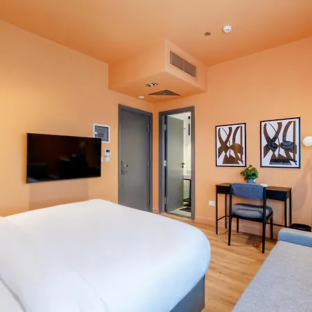 Grey L Studio Apartments Downtown Cairo Ouzonian House-3